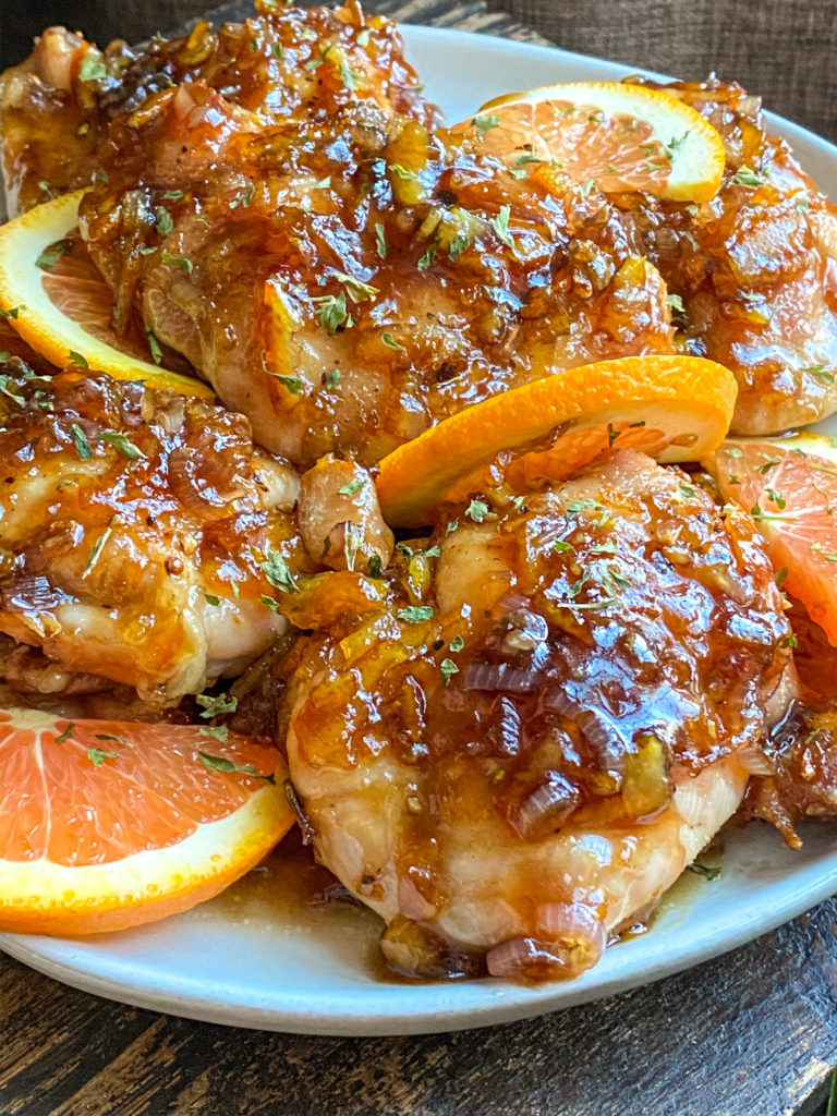 Orange Balsamic Glazed Chicken A Healthy Makeover