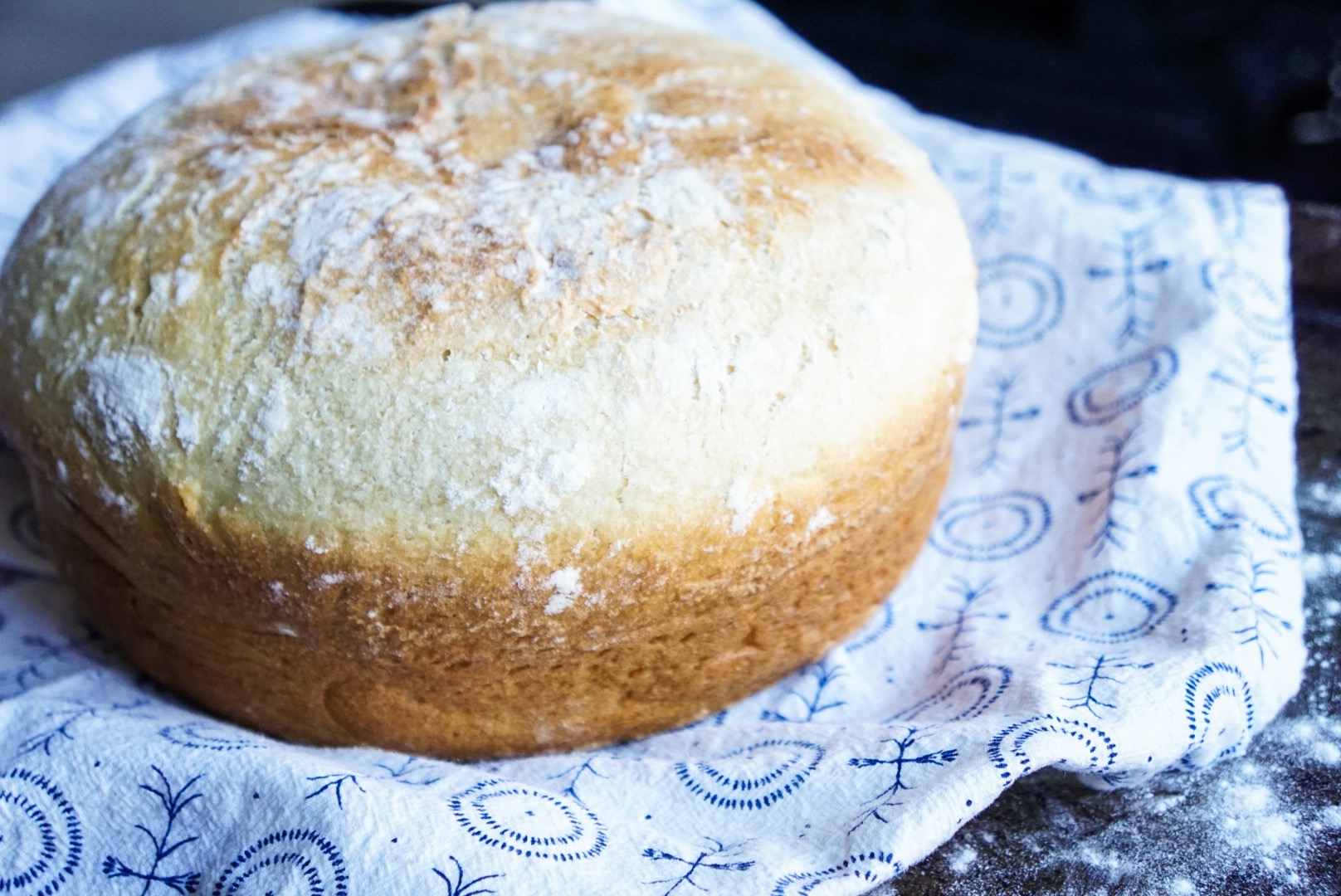 Easy Dutch Oven Rustic Bread - A Healthy Makeover