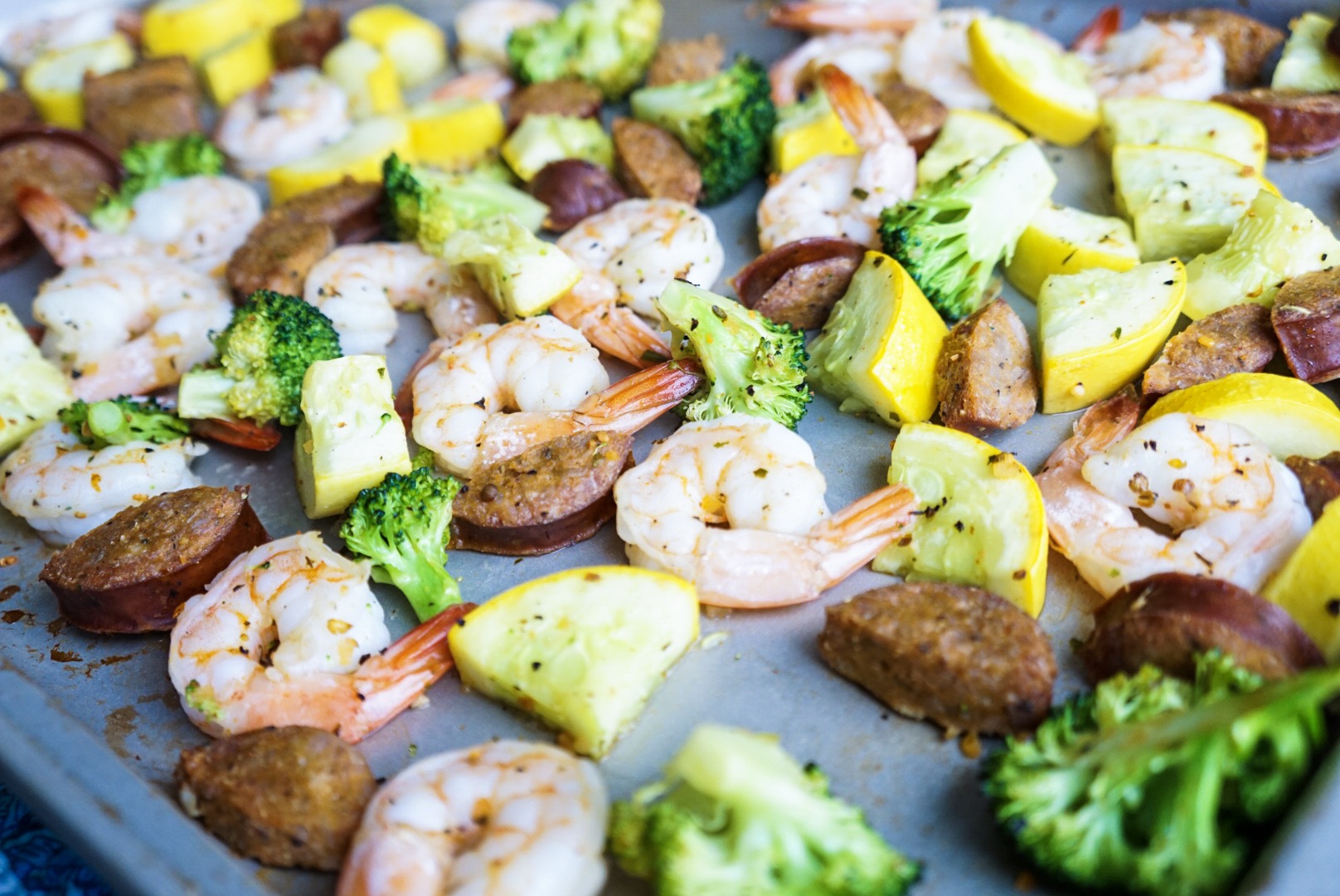 Cajun Shrimp And Sausage Veggie Sheet Pan Dinner A Healthy Makeover 0501