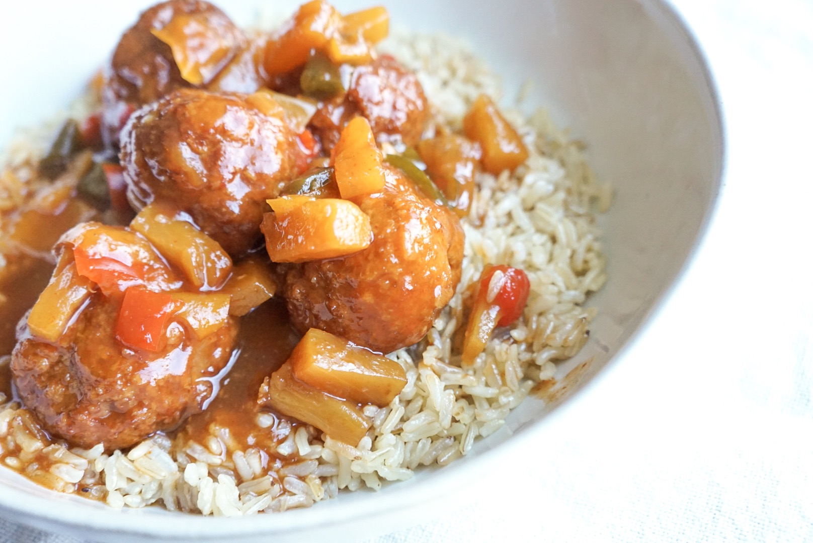 Slow Cooker Sweet & Sour Chicken Meatballs A Healthy Makeover
