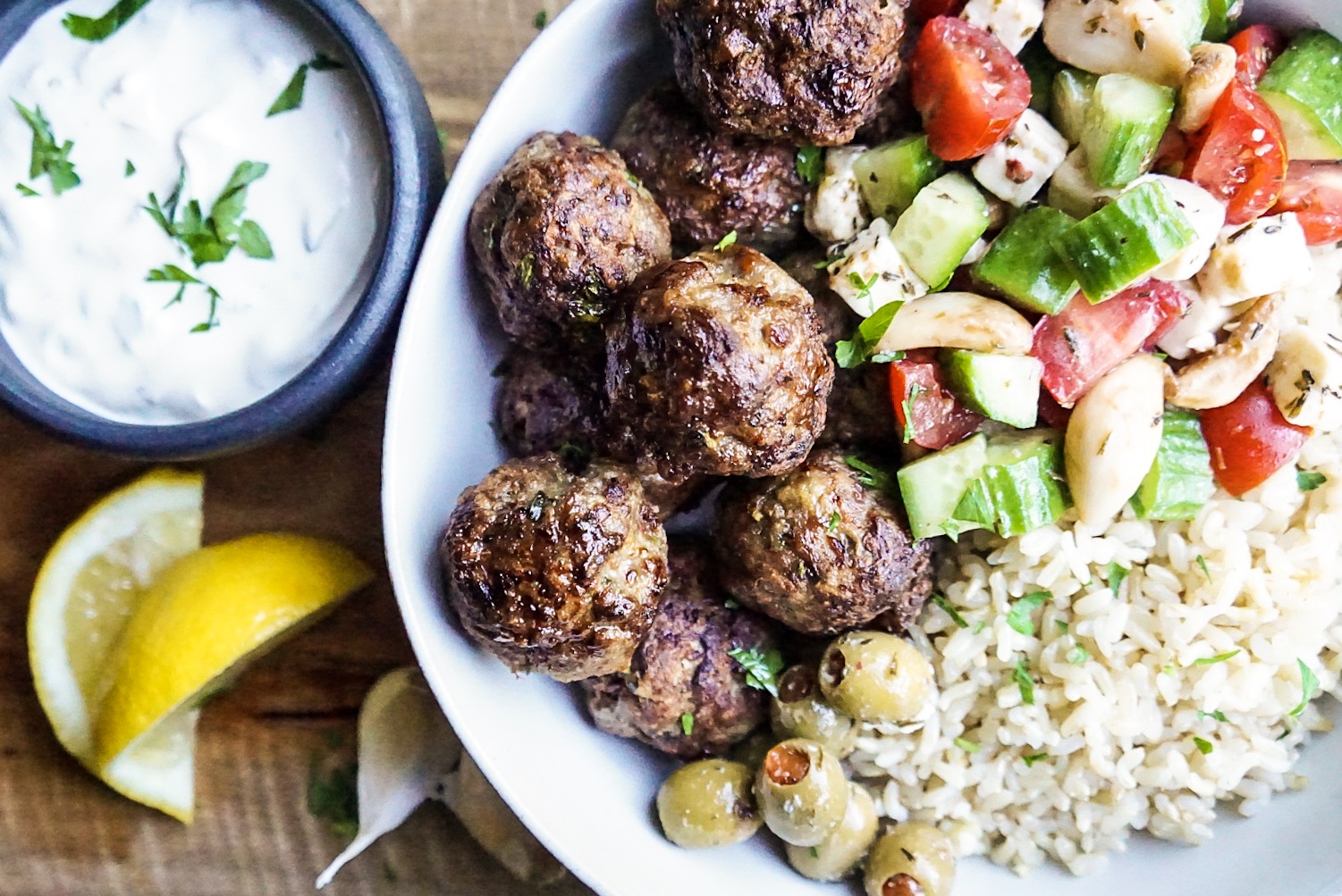 Easy Greek Meatballs A Healthy Makeover