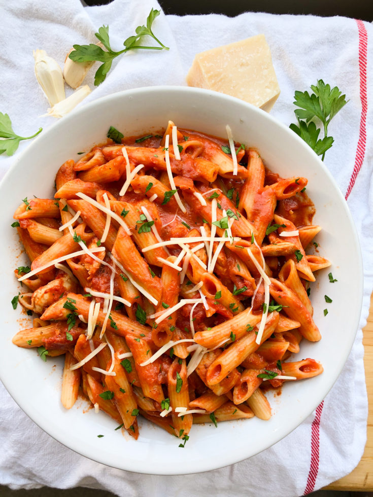 Chicken Penne Rosa - A Healthy Makeover